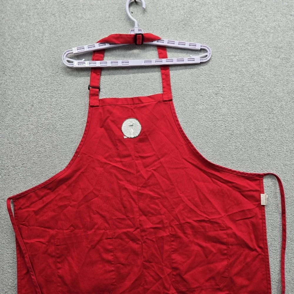 Starbucks Coffee Company Sleepwear ONE SIZE Red Embroidered Apron Workwear Logo
